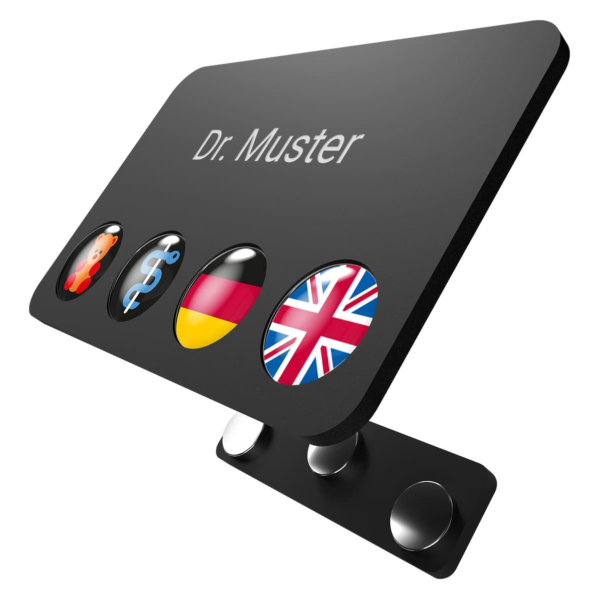 Magnetisches Namensschild "DocTag"  Magnetisches Namensschild "DocTag"