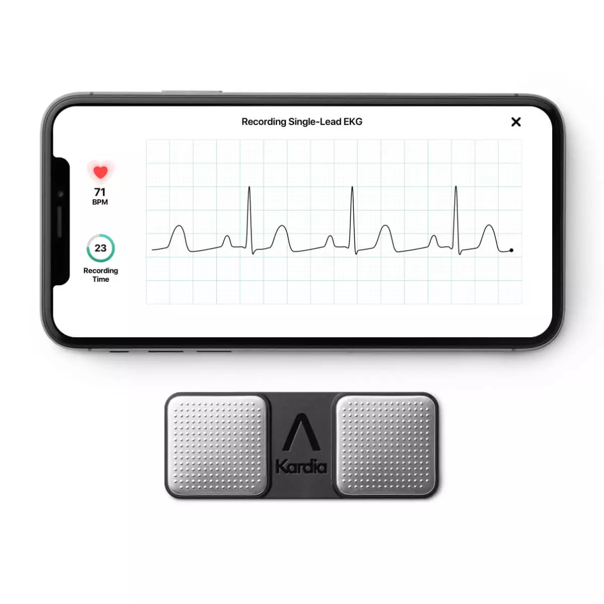  ECG 1 piste KardiaMobile®