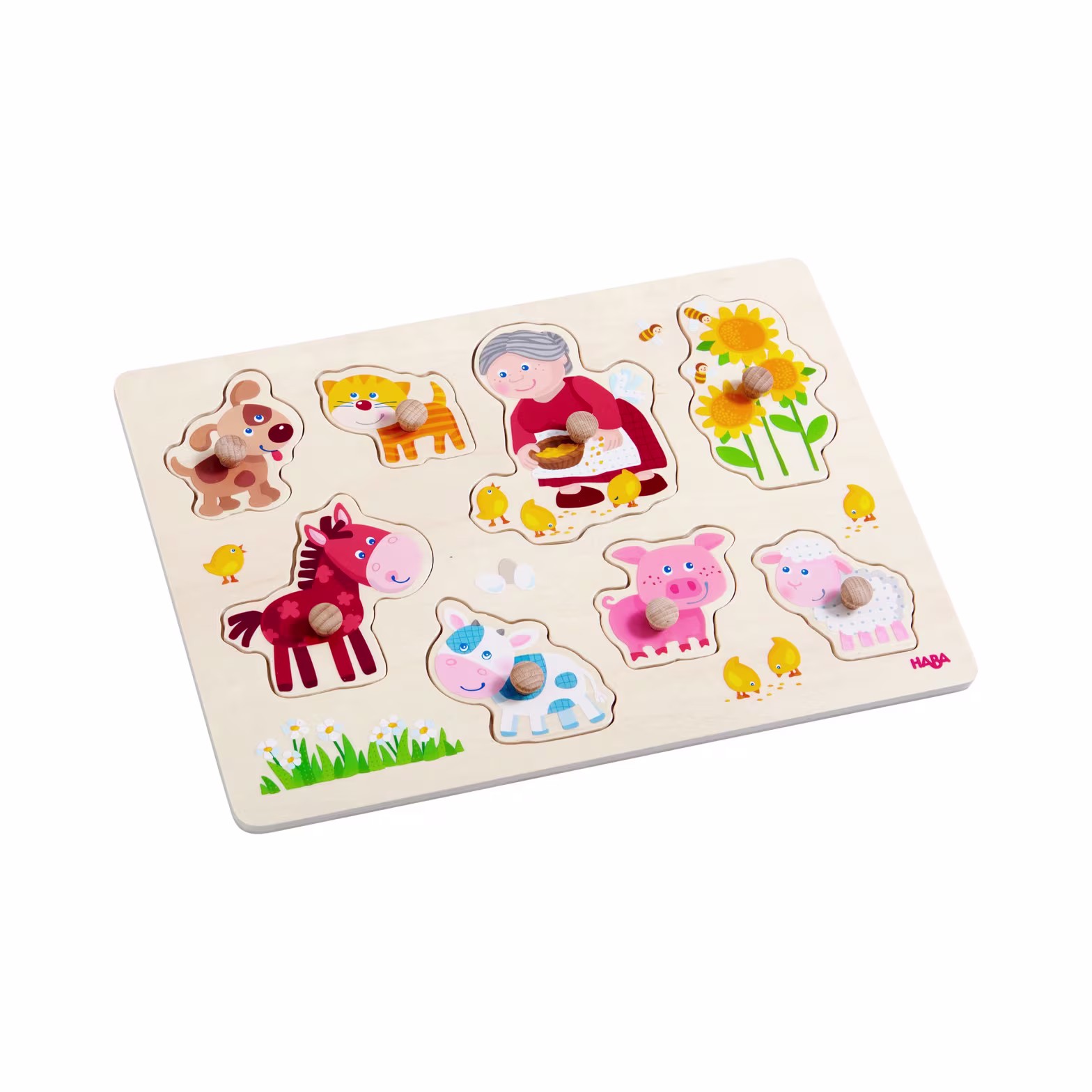  Puzzle à boutons « Les animaux de Mamie »