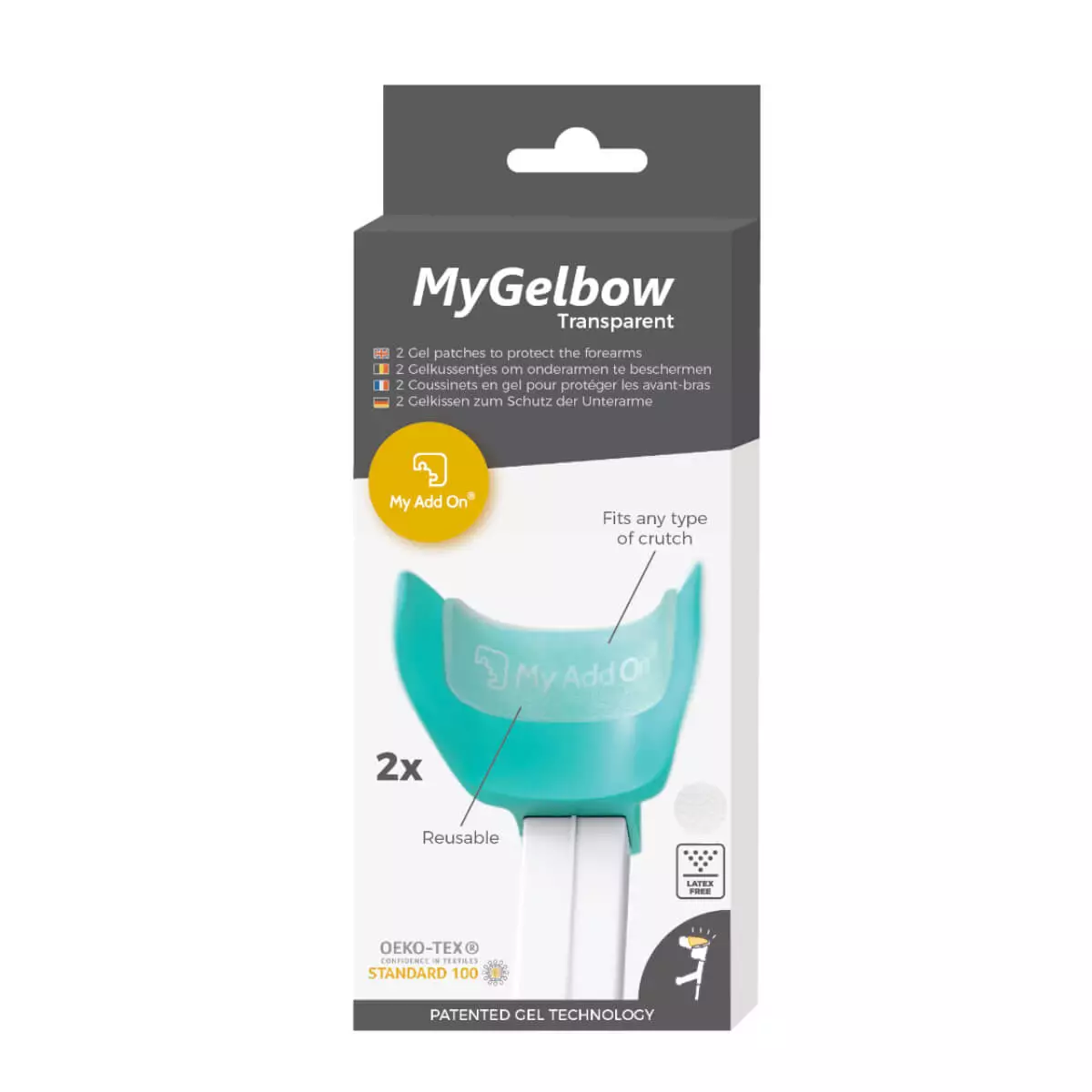  Rembourrage de béquille en gel MyGelbow