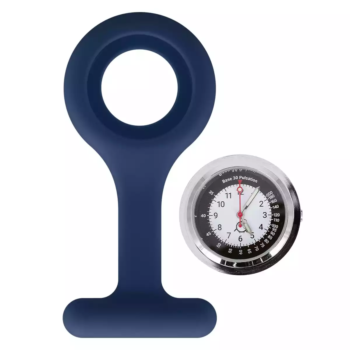  Silikon-Schwesternuhr mit Clip "Tic"