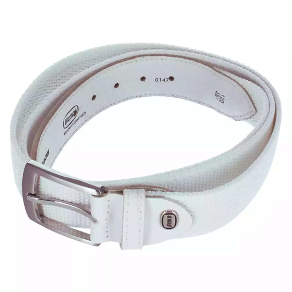  Ceinture élastique avec enchapure en cuir