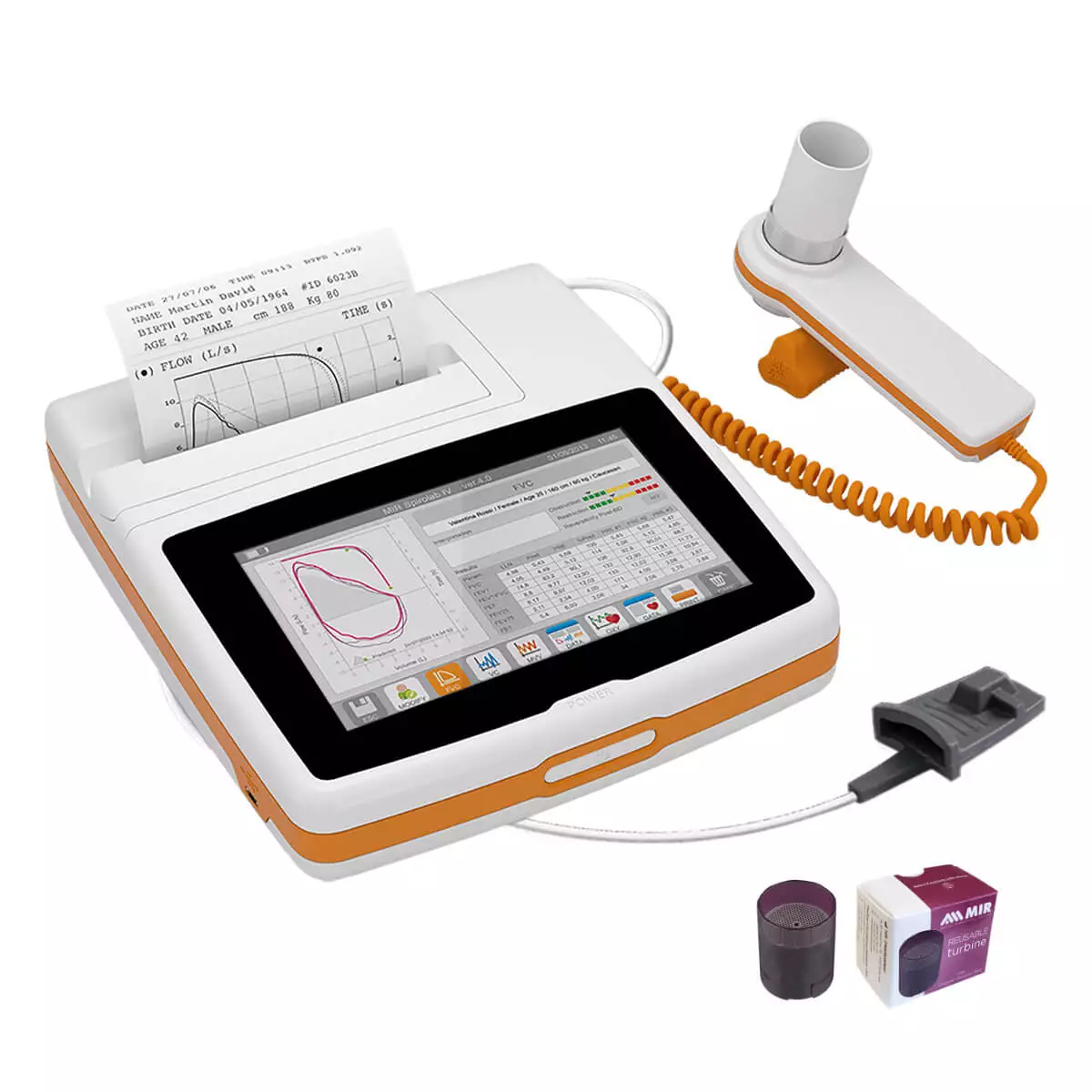  Spiromètre de table à écran tactile Spirolab