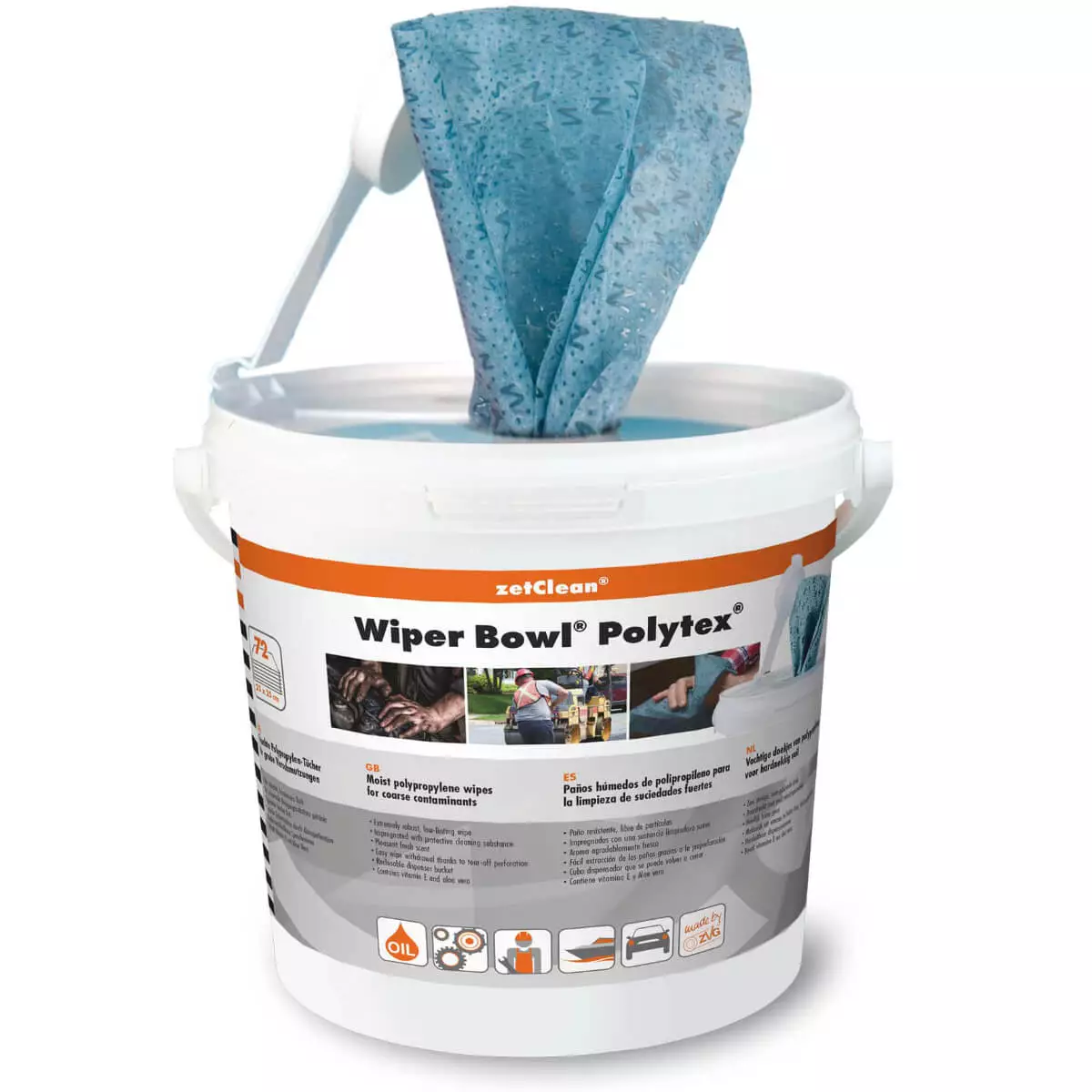  Lingettes de nettoyage Wiper Bowl Polytex