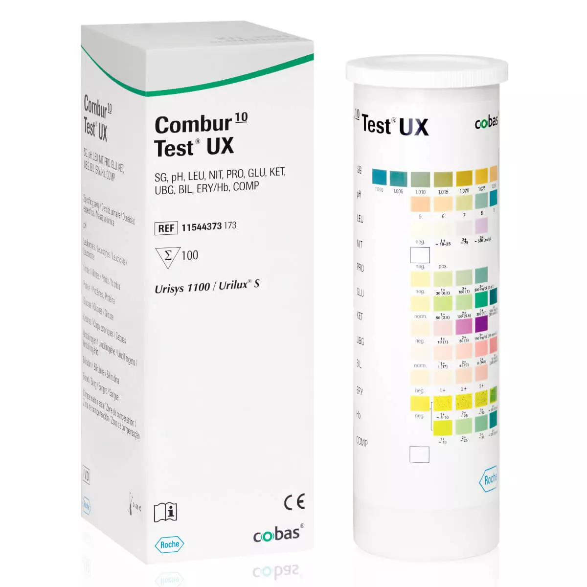  Bandelettes de test urinaire Combour-10-Test UX pour Urisys 1100