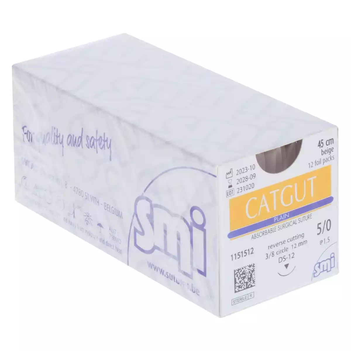 Fil de suture Catgut Plain pour chirurgie vétérinaire
