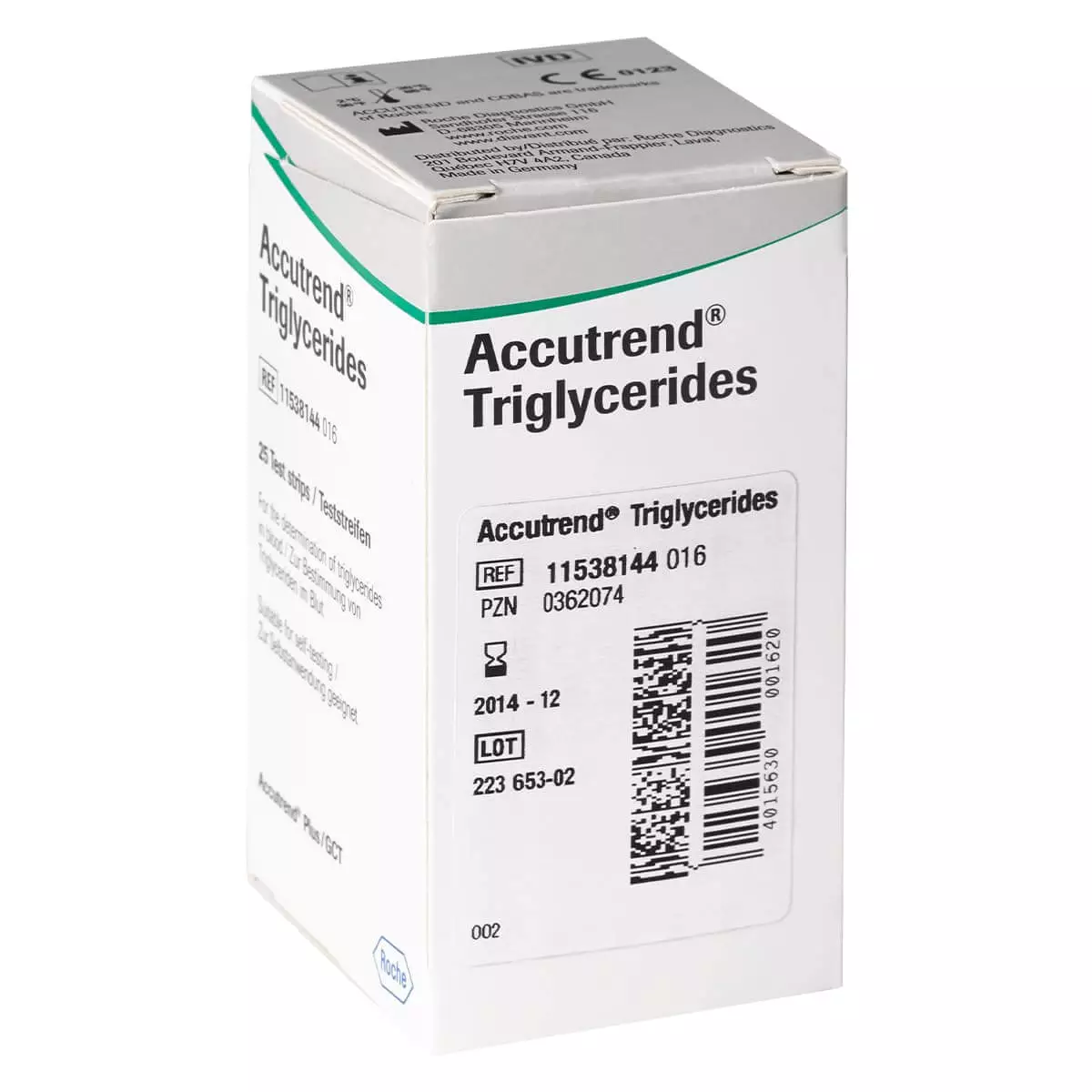  Bandelettes de test Accutrend Triglycerides
