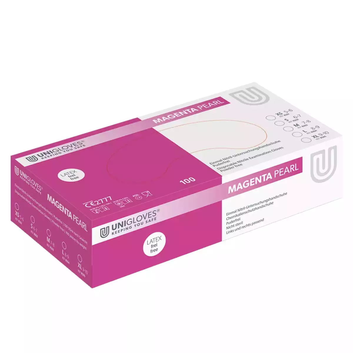  Gants en nitrile non poudrés Pearl