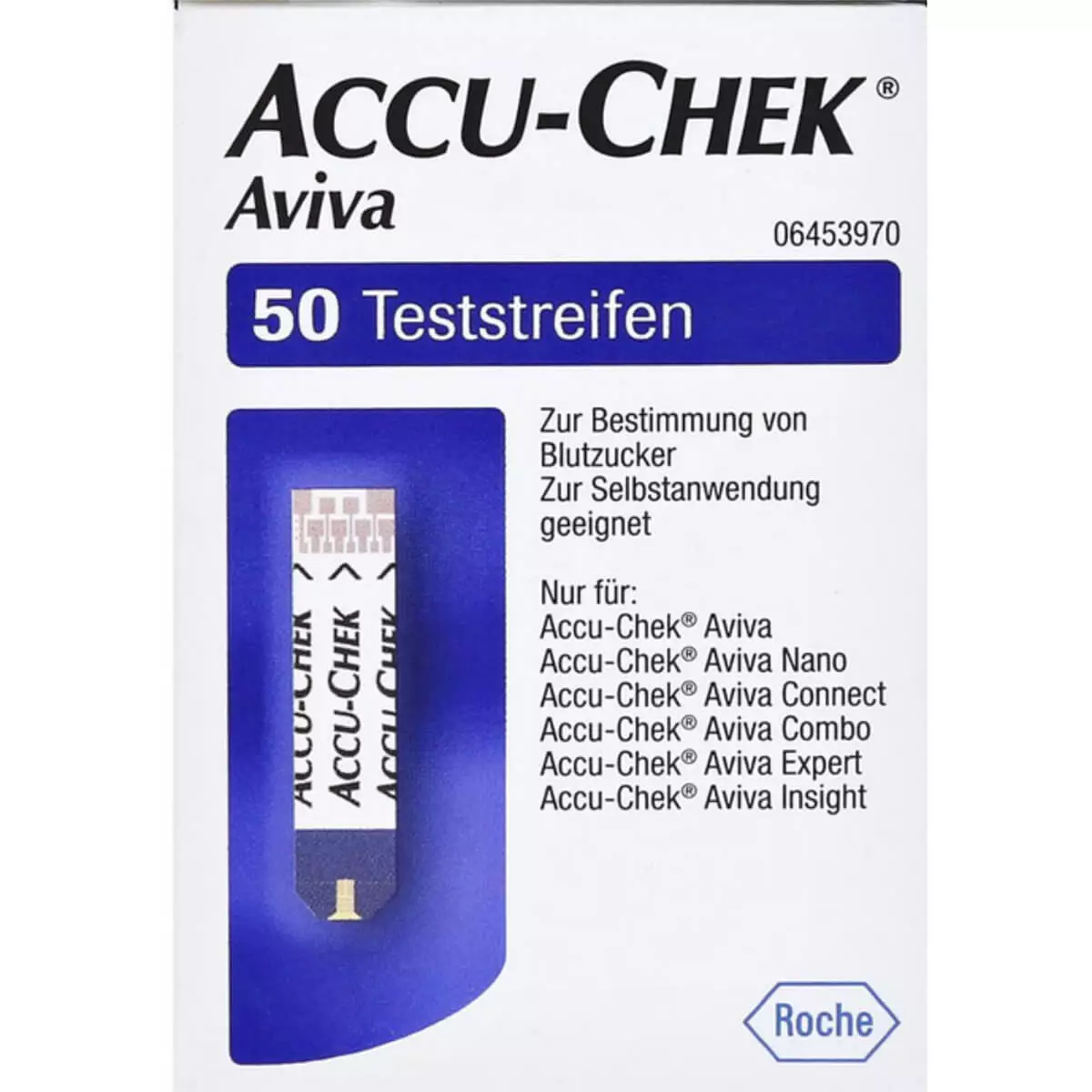  Bandelettes de test Accu-Chek Aviva