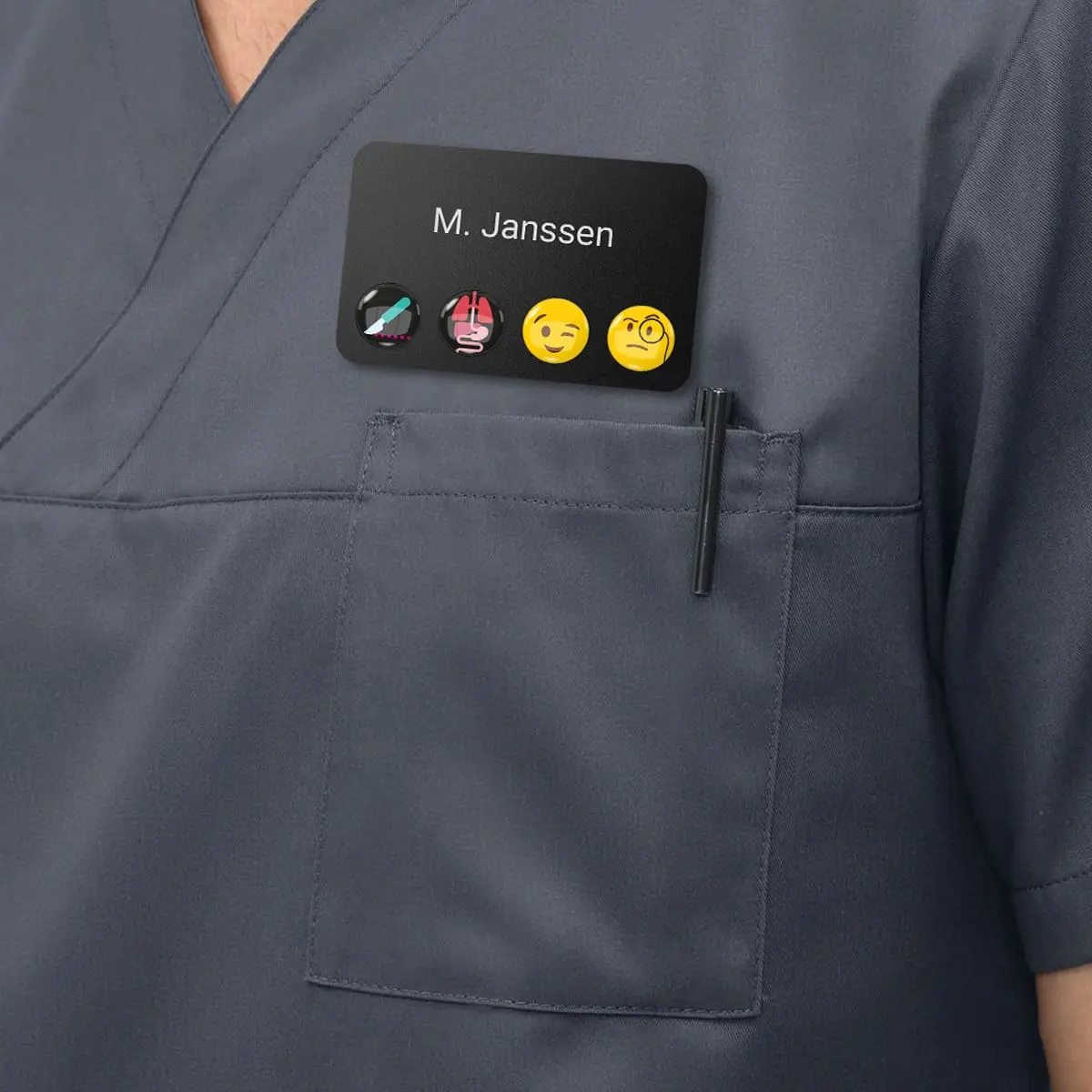  Badge porte-nom magnétique « DocTag »