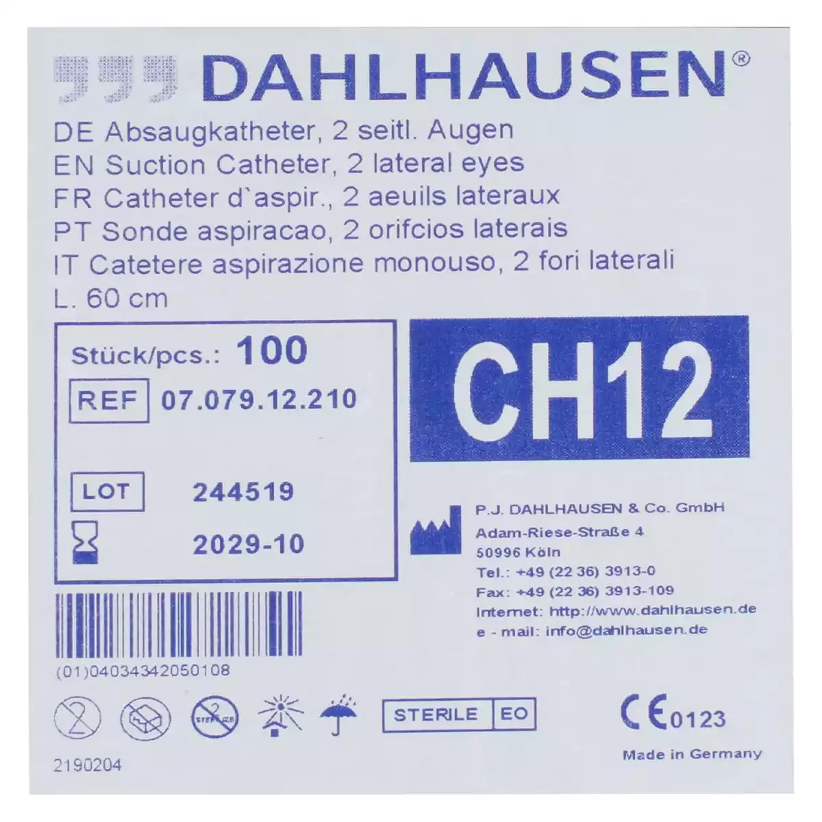  Absaugkatheter Standard 60 cm