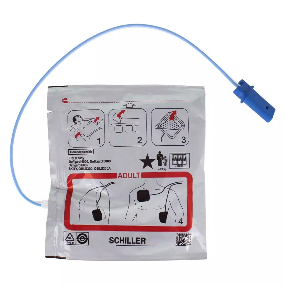  Électrodes pour défibrillateur FRED easy