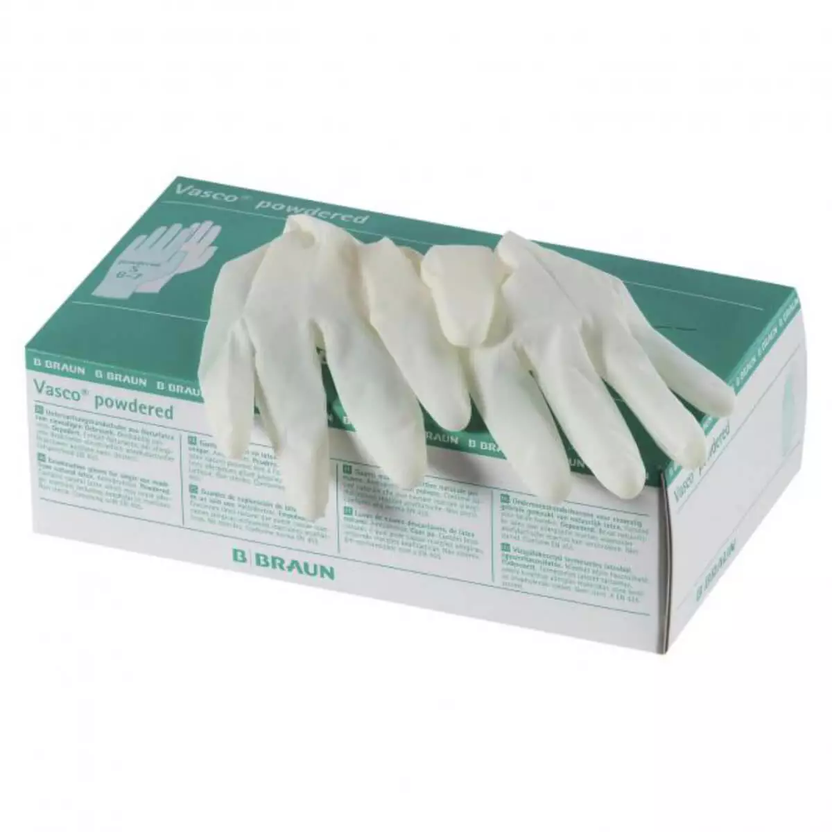 Gants poudrés en latex Vasco powdered