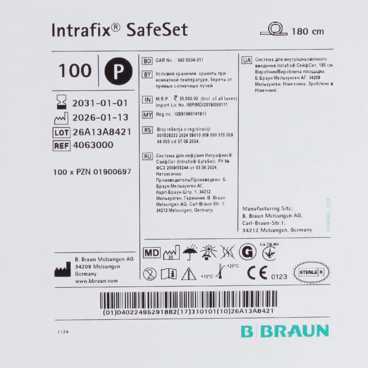 Intrafix SafeSet Infusionsgerät Intrafix SafeSet Infusionsgerät