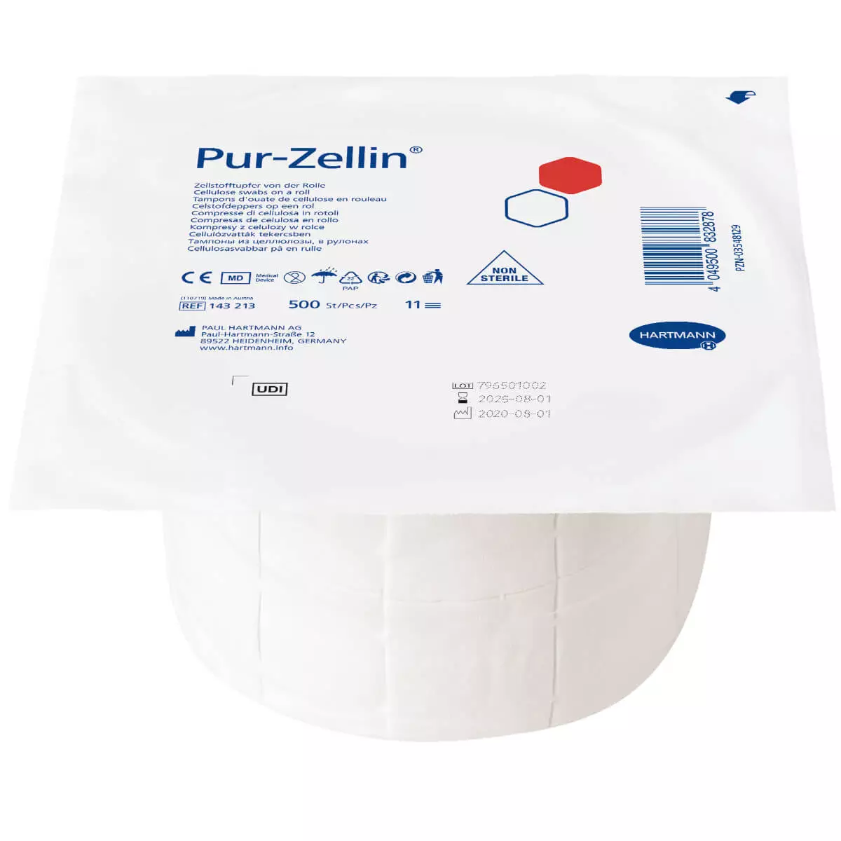  Tampon de cellulose non stérile Pur-Zellin