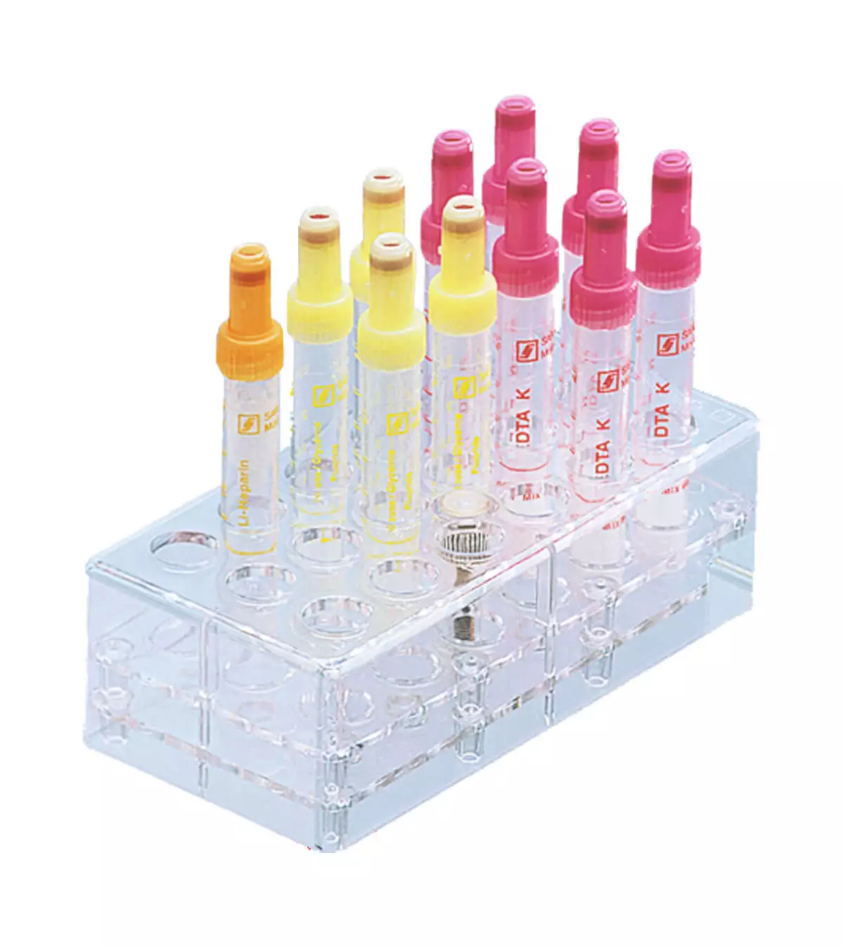  Support transparent pour tubes & S-Monovettes