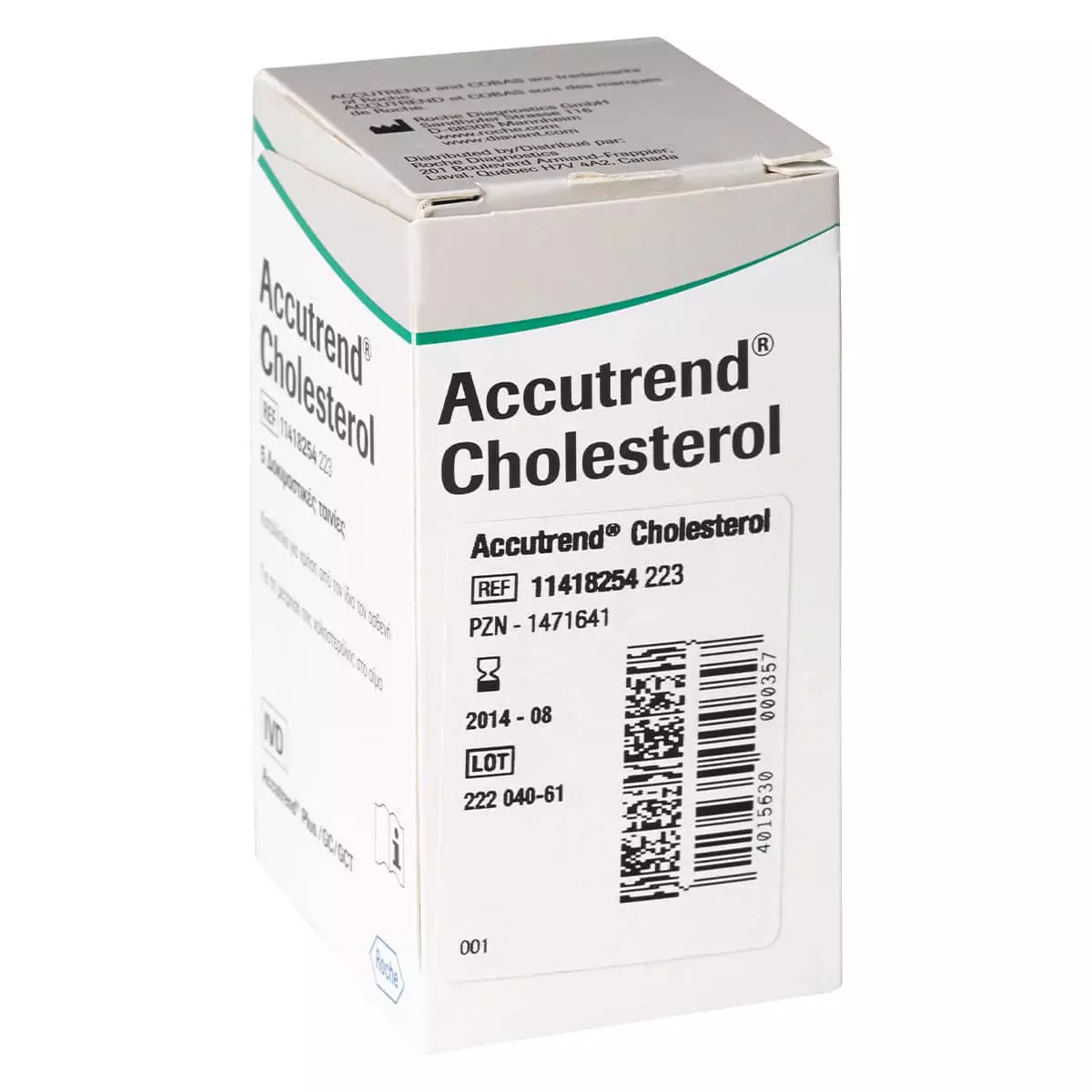  Bandelettes de test Accutrend Cholesterol