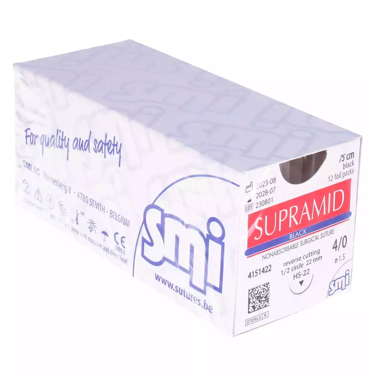  Matériel de suture Supramid Black