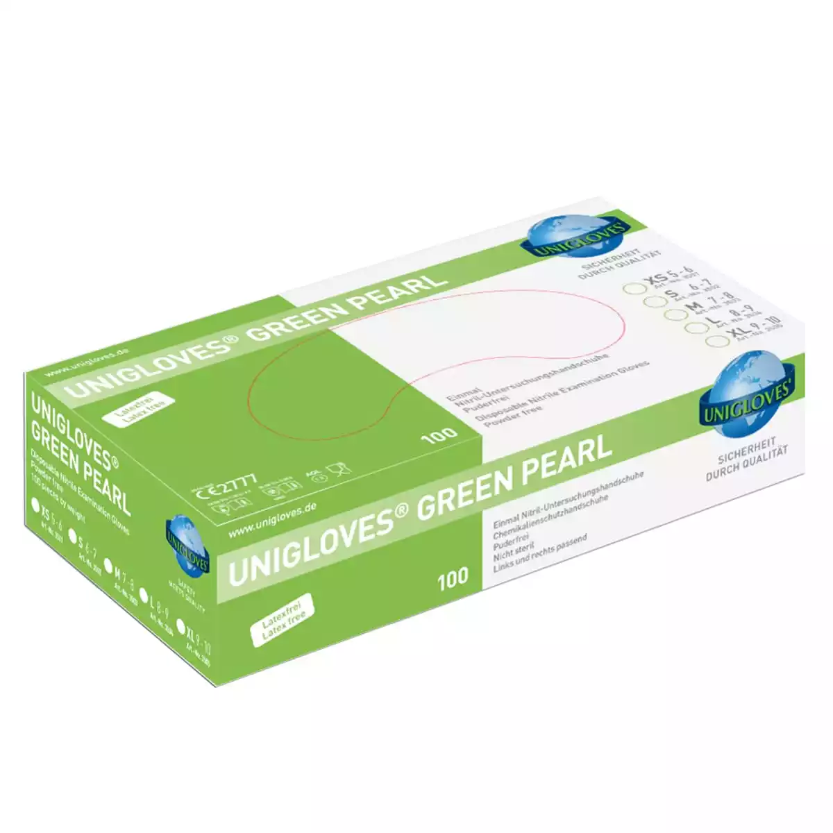  Pearl Puderfreie Nitril Handschuhe