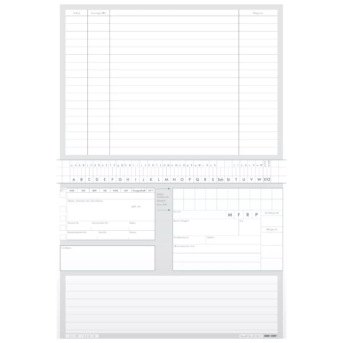  Alphasafe Karteikarten