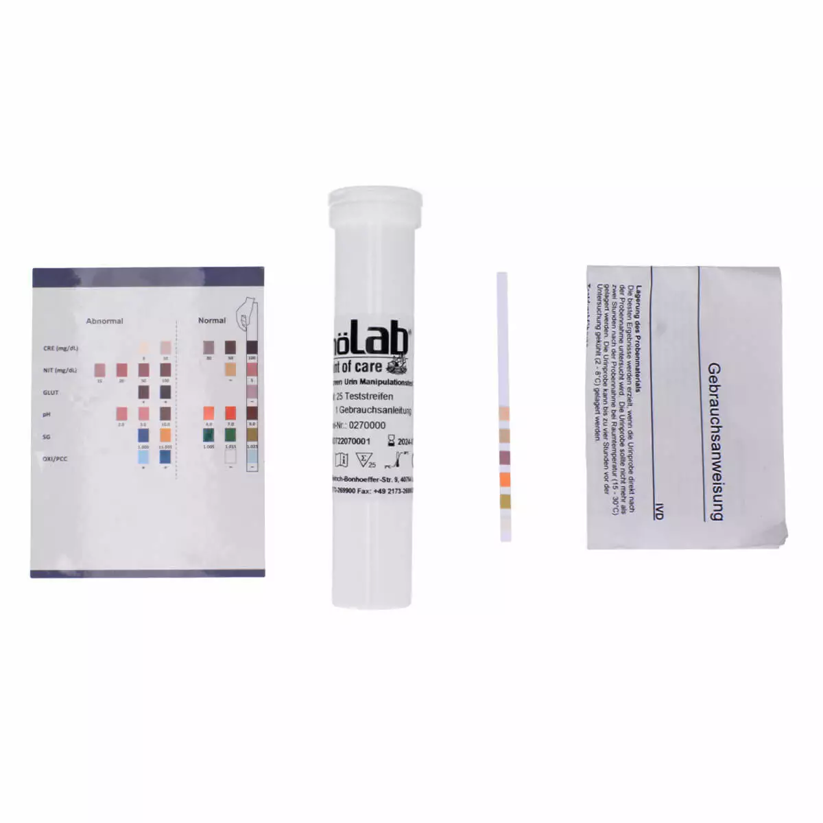  Test d'adultération d'urine