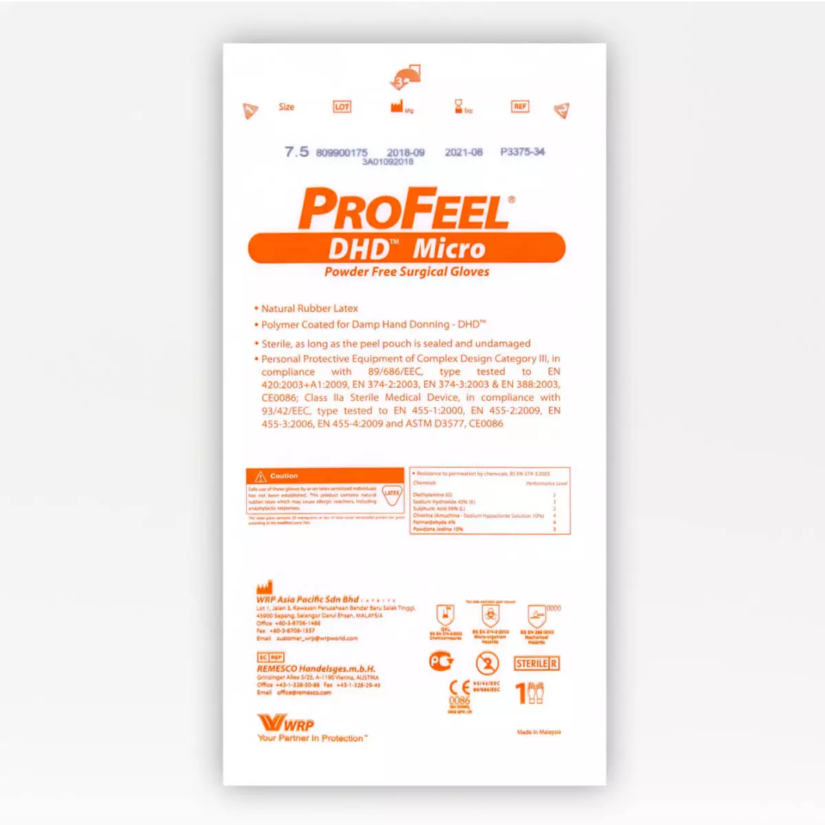  Gants chirurgicaux en latex ProFeel DHD Micro