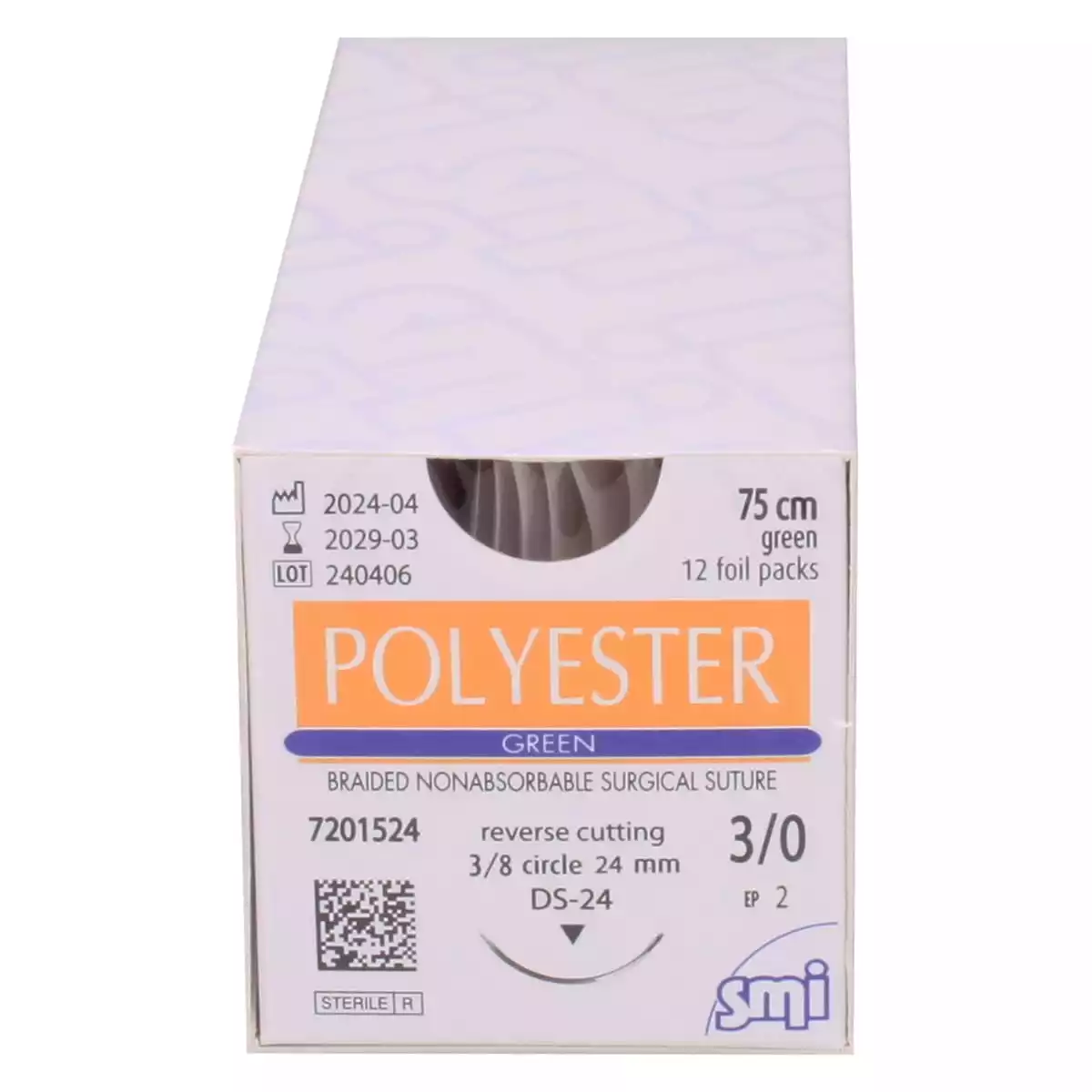  Matériel de suture Polyester Green