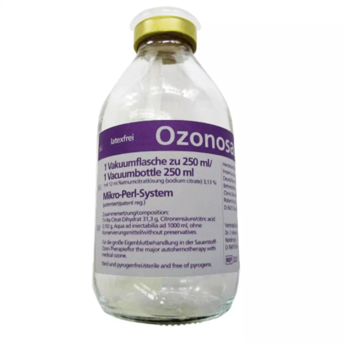  Flacons de vide Ozonosan Mikro-Perl Citrate Na
