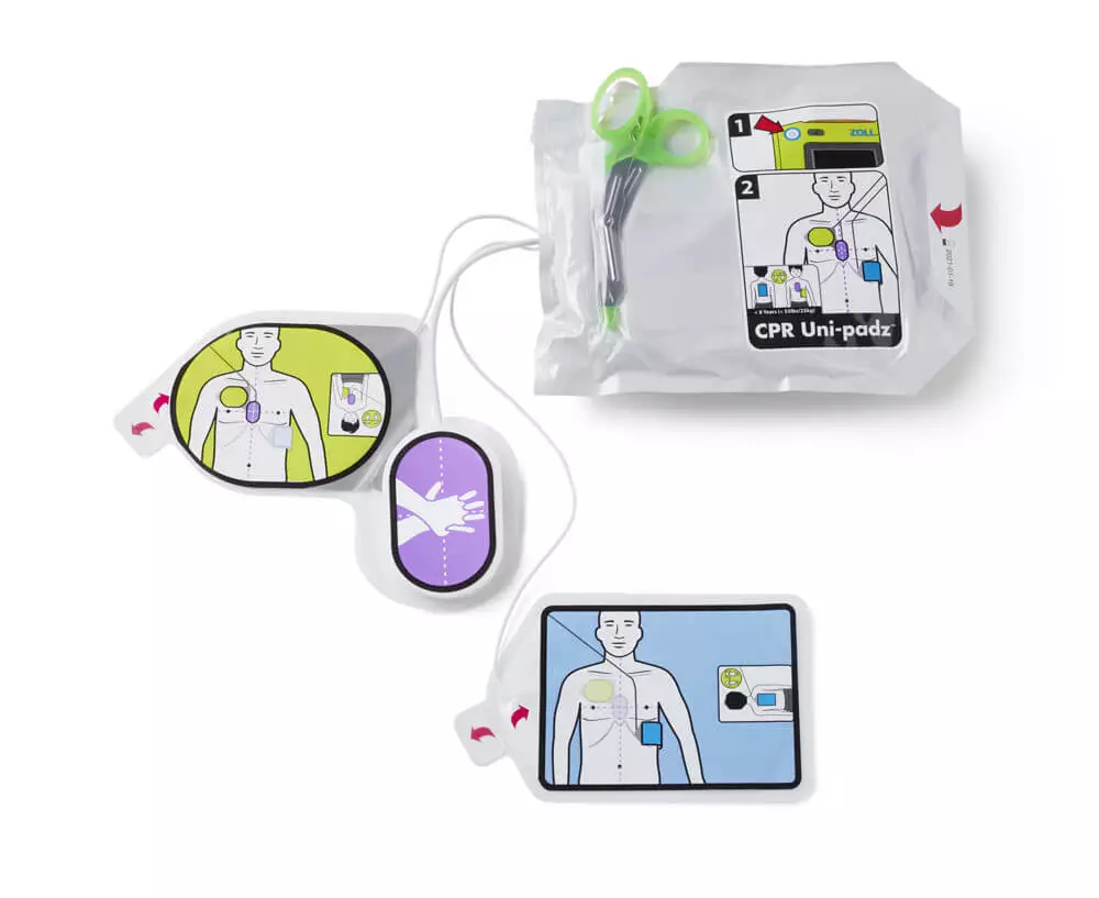  CPR Uni-padz Électrode pour DAE de pouce