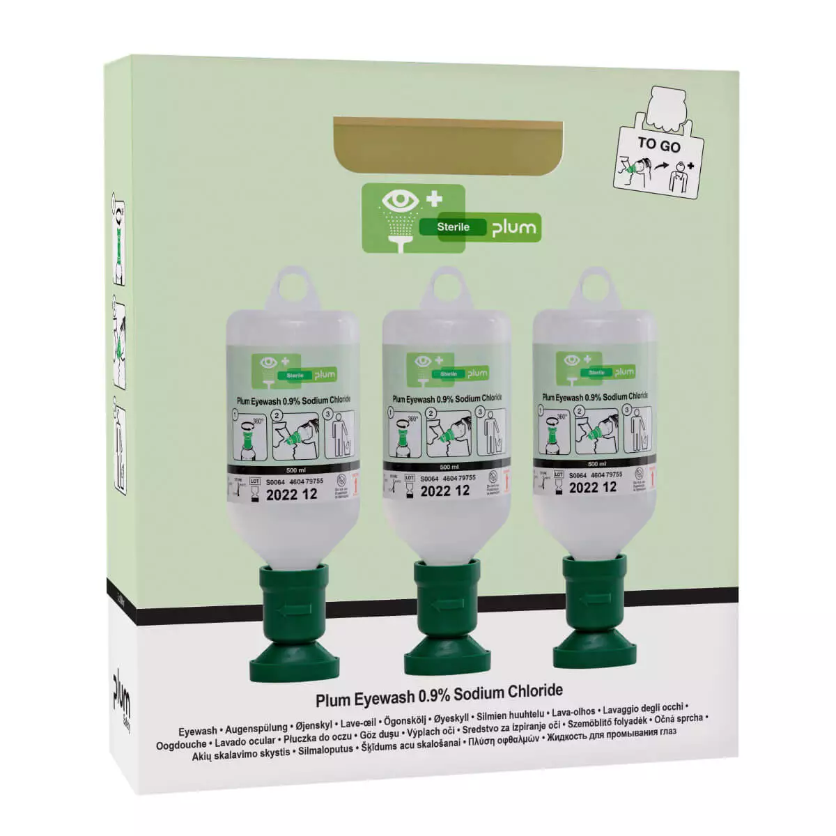 Lave-œil stérile avec NaCl 0,9 % - 500 ml Lave-œil stérile avec NaCl 0,9 % - 500 ml