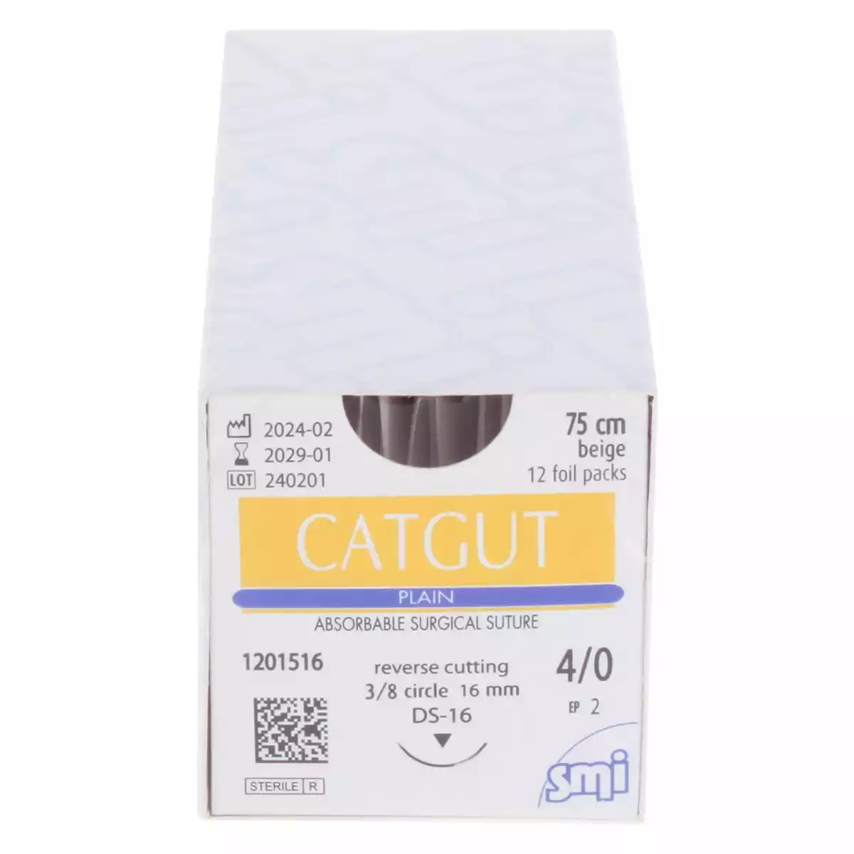  Fil de suture Catgut Plain pour chirurgie vétérinaire