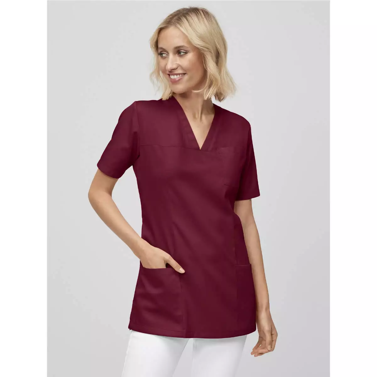  Damen-Schlupfkasack Roma mit V-Ausschnitt