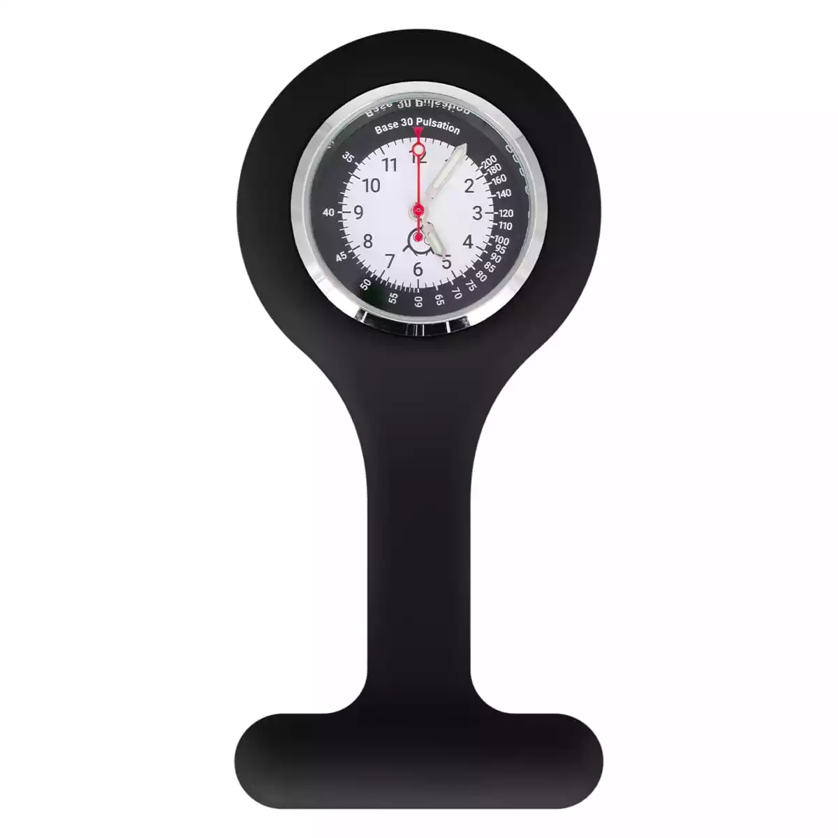  Silikon-Schwesternuhr mit Clip "Tic"