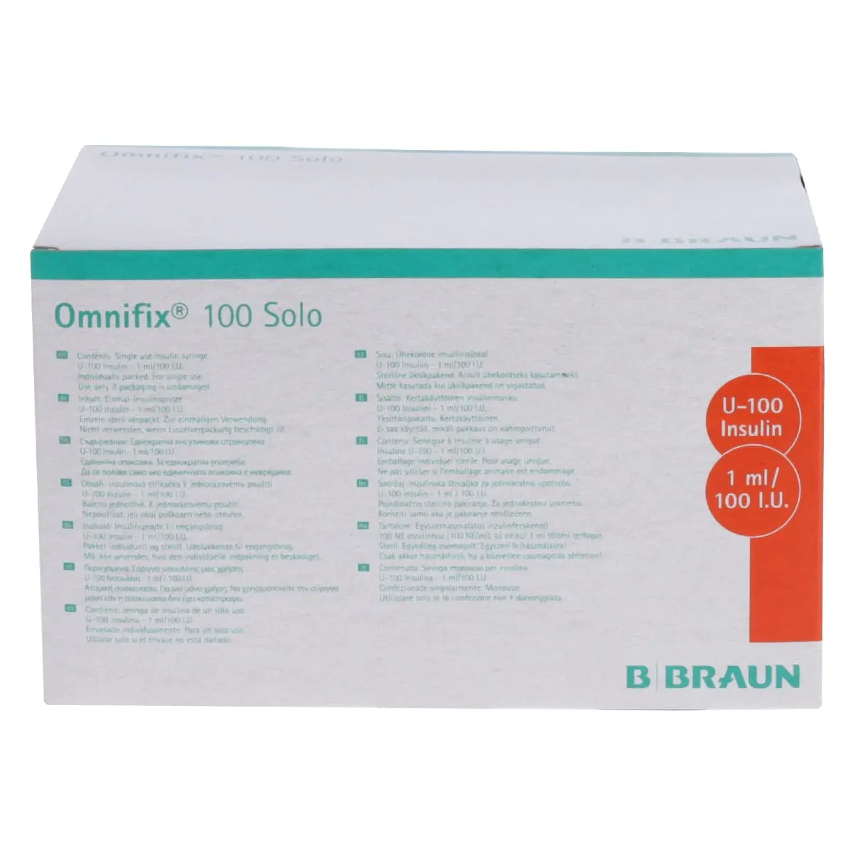 Omnifix 100 Solo Insulinspritzen Omnifix 100 Solo Insulinspritzen