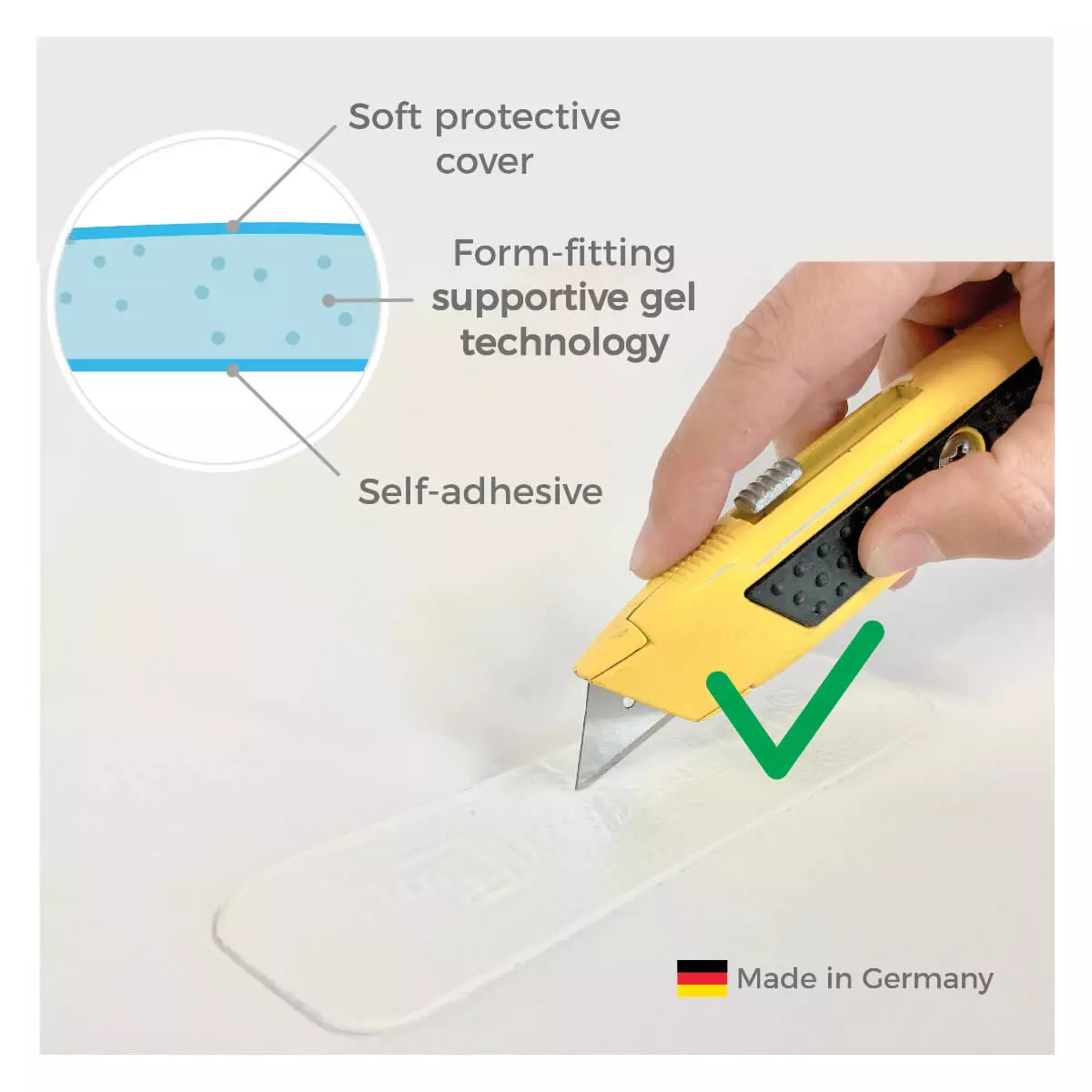  Rembourrage de béquille en gel MyGelbow