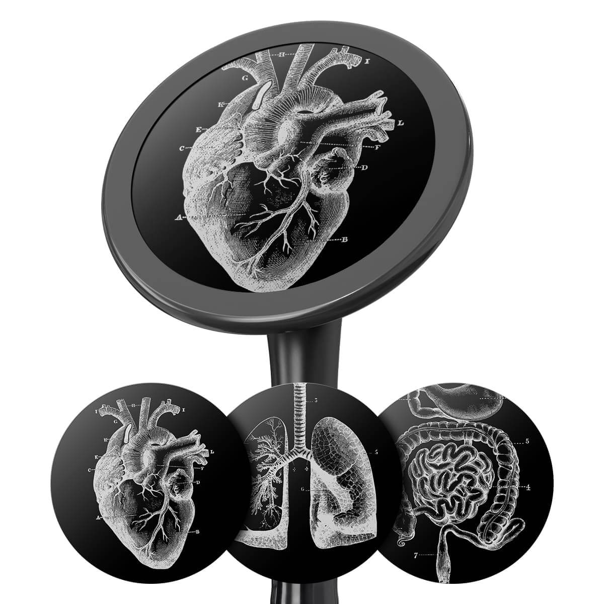 Gravierte Alu-Membransets "Drums"  Gravierte Alu-Membransets "Drums"