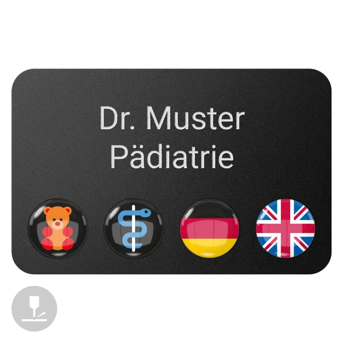  Badge porte-nom magnétique « DocTag »