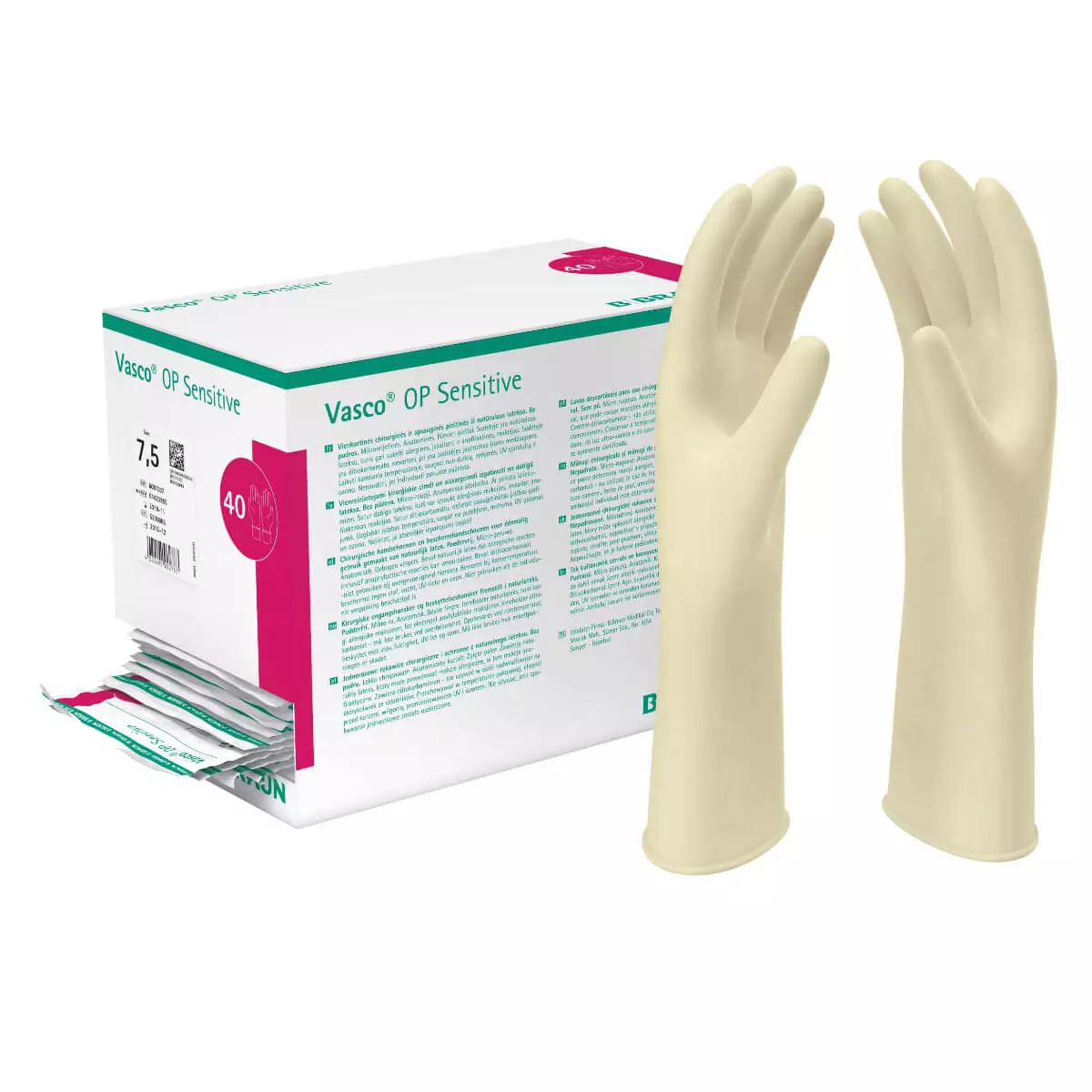  Gants chirurgicaux en latex Vasco OP Sensitive