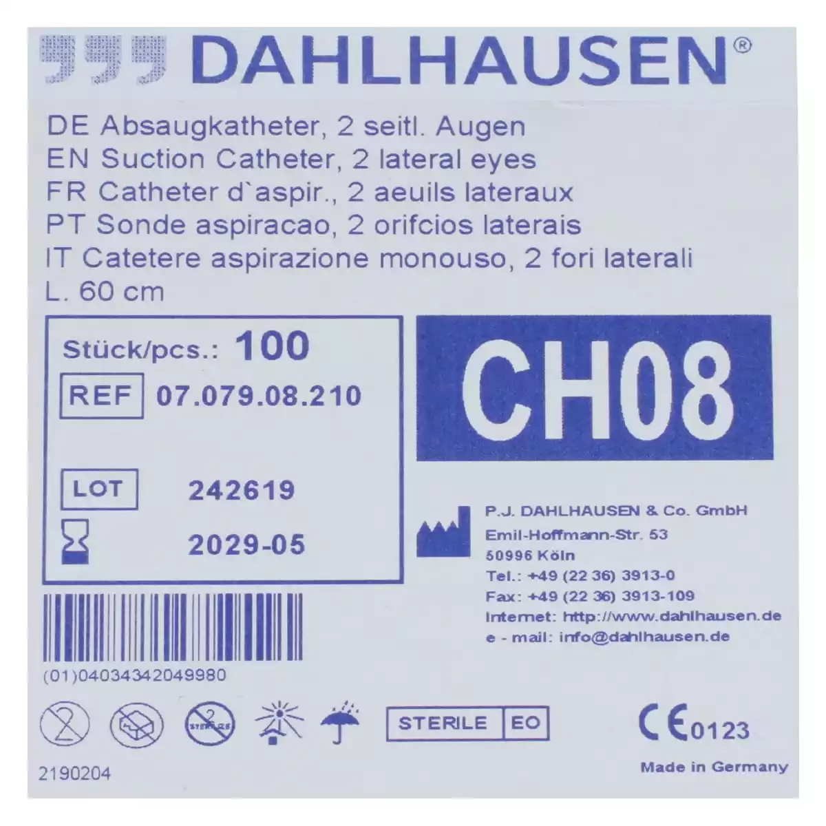  Absaugkatheter Standard 60 cm