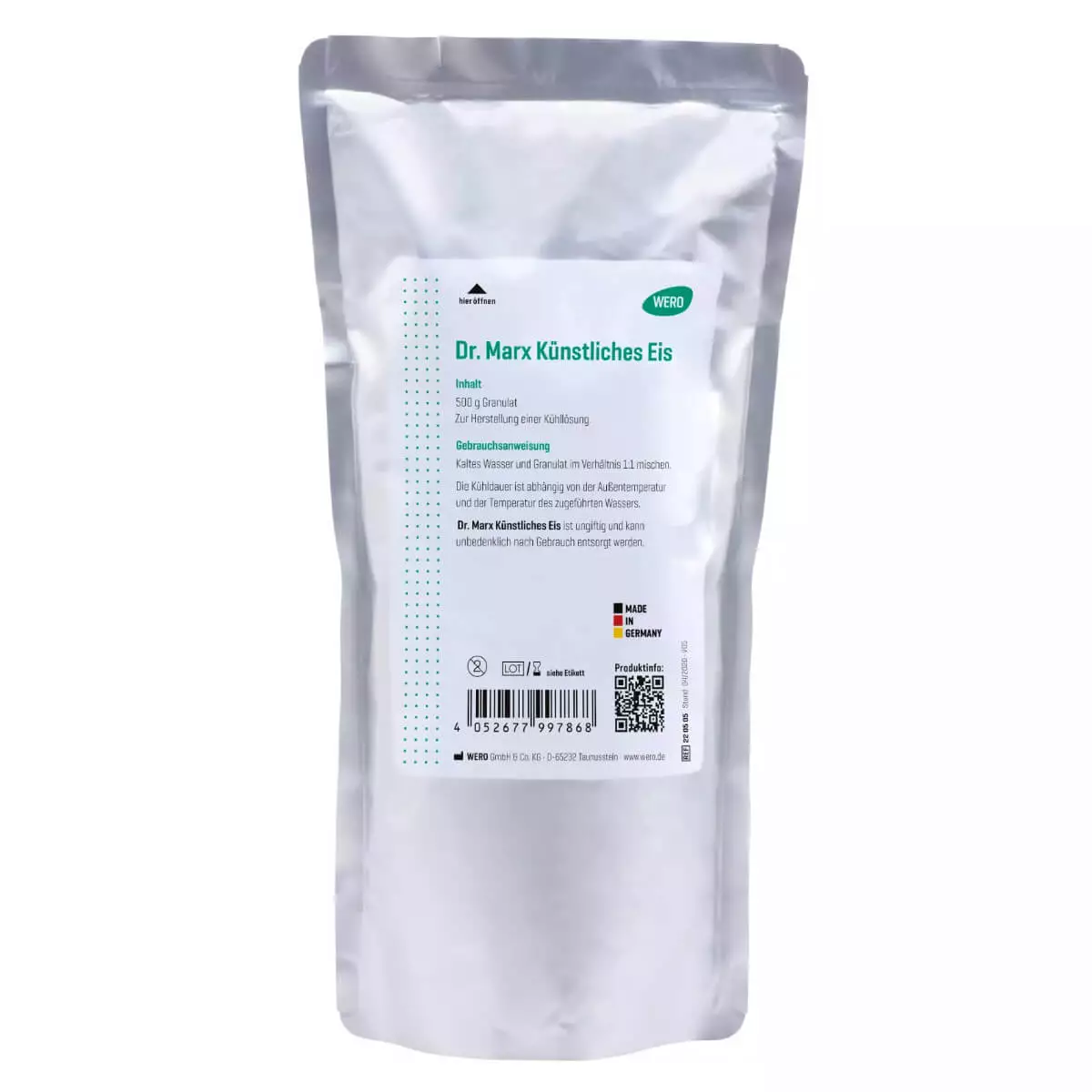  Glace artificielle pour pochette de membre sectionné Dr Marx