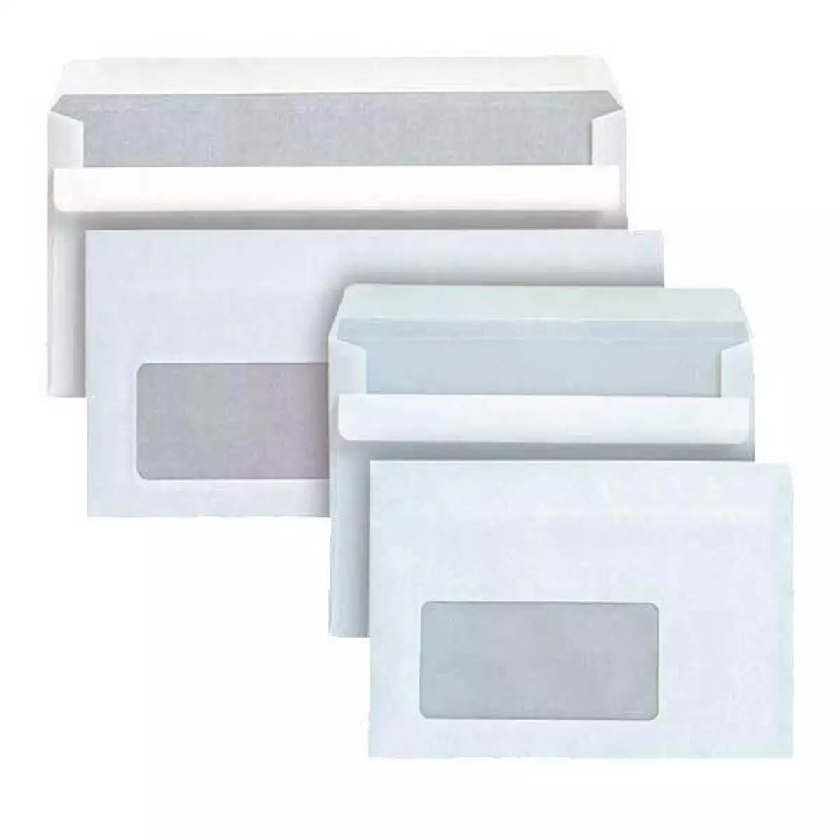  Enveloppes autocollantes avec fenêtre