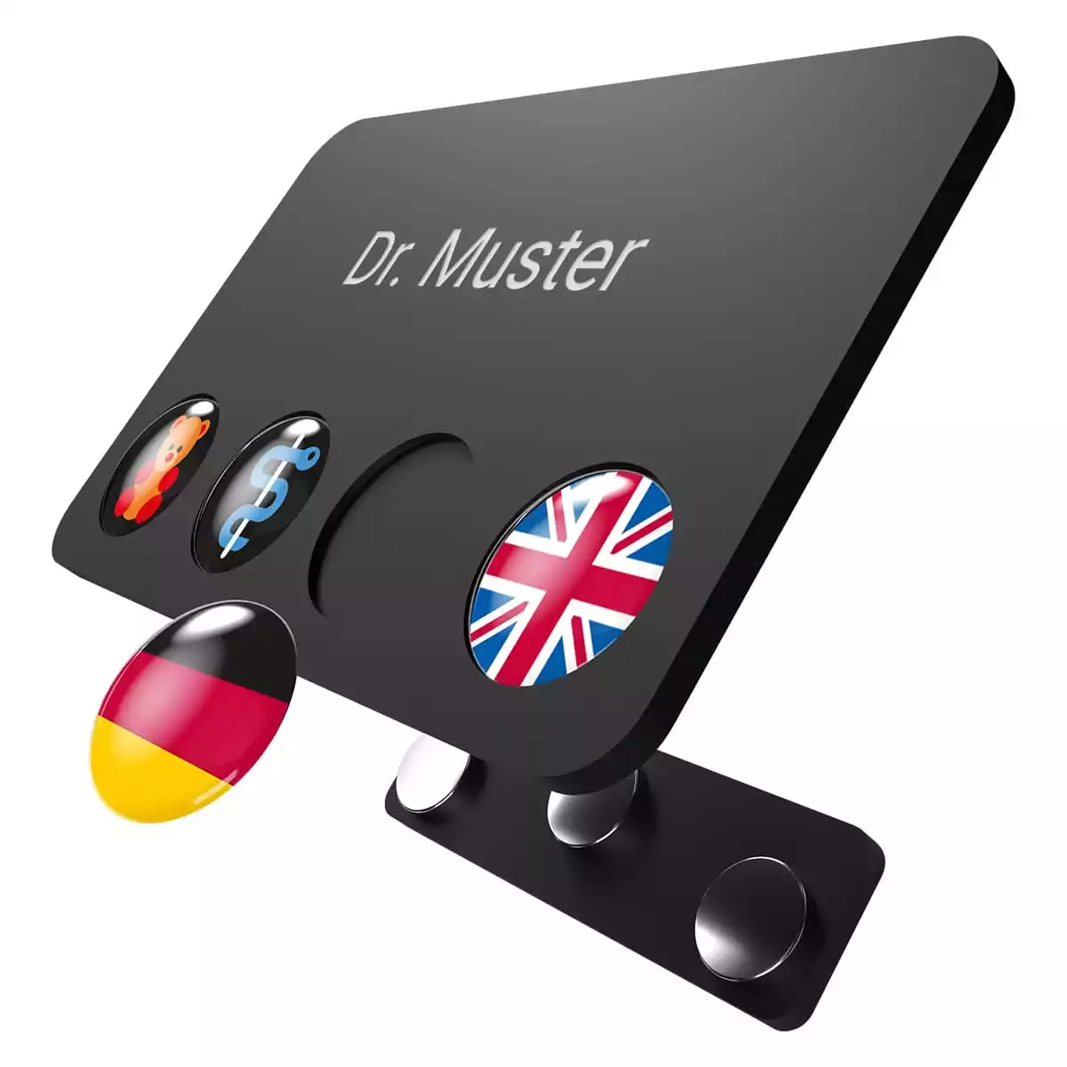  Badge porte-nom magnétique « DocTag »