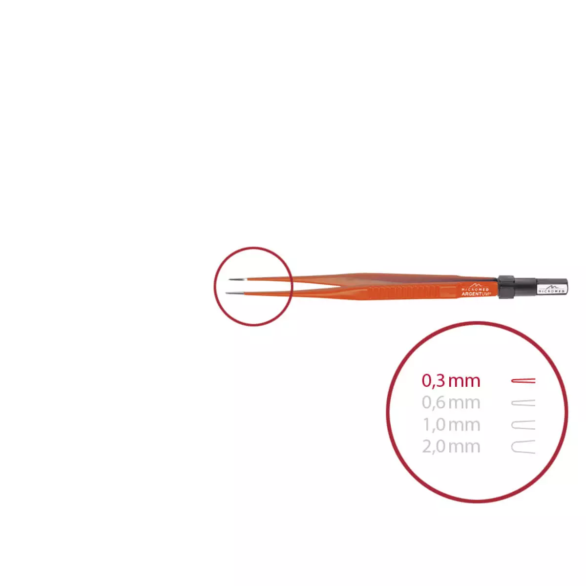  ARGENTUM Non-Stick bipolare Pinzette