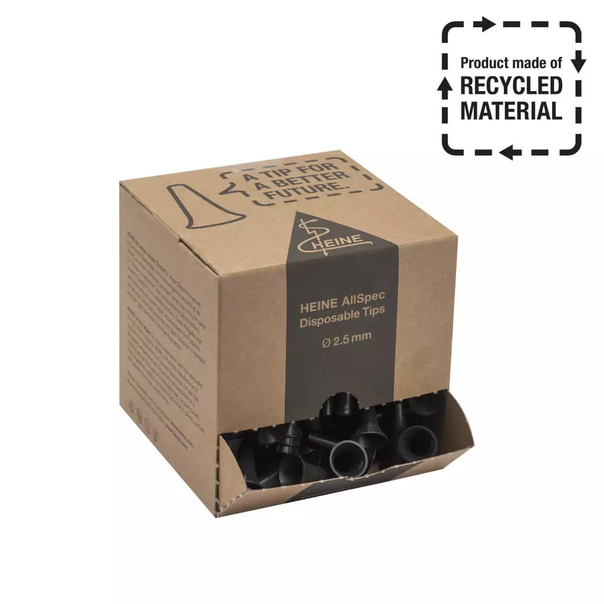  Spéculums auriculaires HEINE AllSpec EcoTips jetables en plastique recyclé