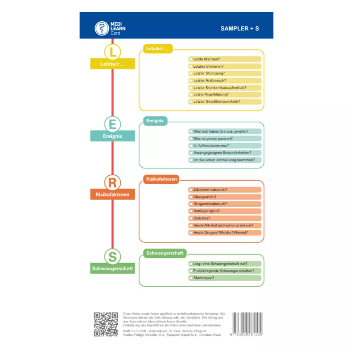  Carte de poche – SAMPLER+S