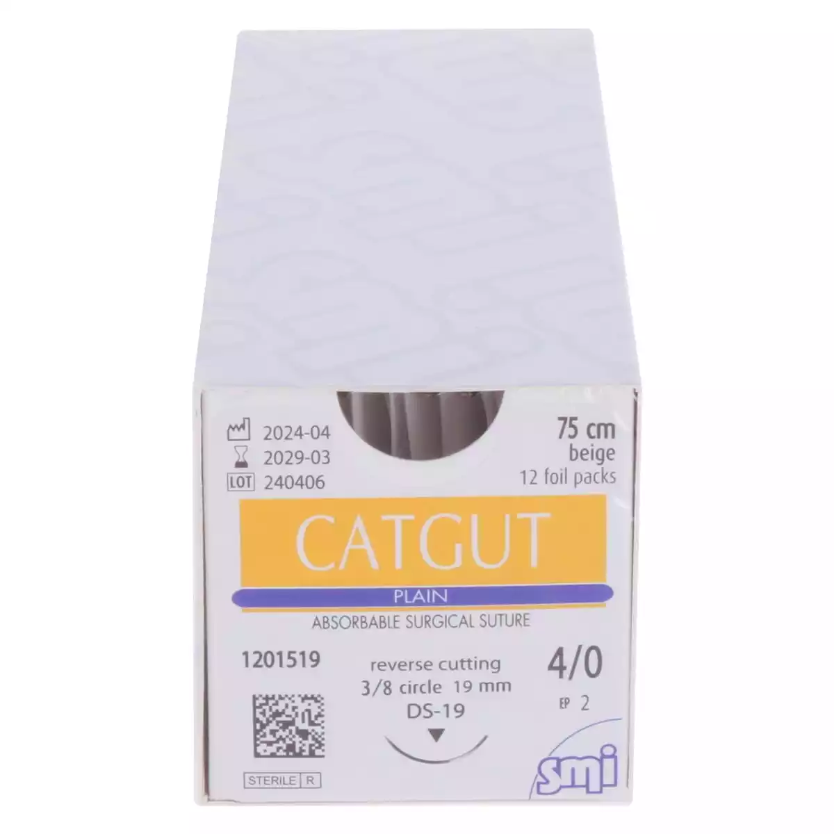  Fil de suture Catgut Plain pour chirurgie vétérinaire