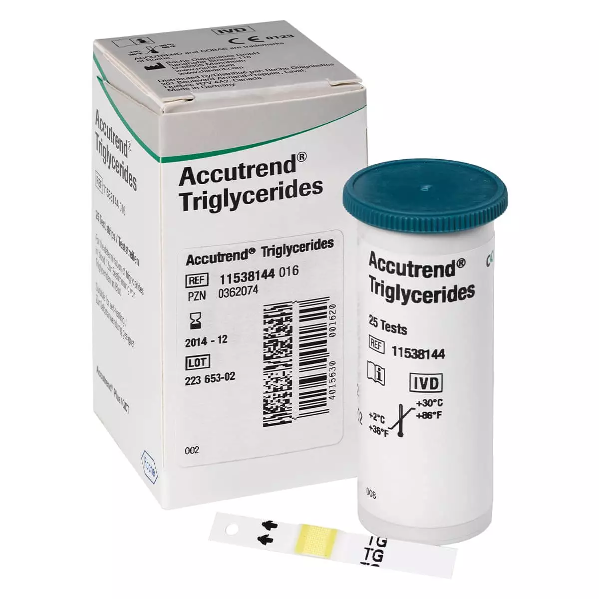  Bandelettes de test Accutrend Triglycerides