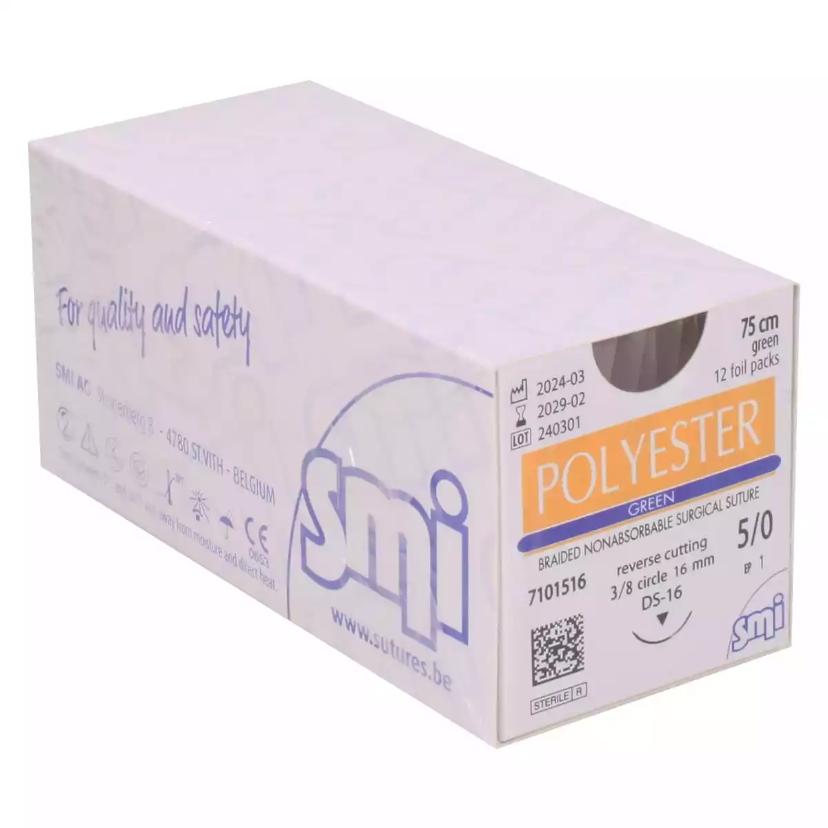  Matériel de suture Polyester Green