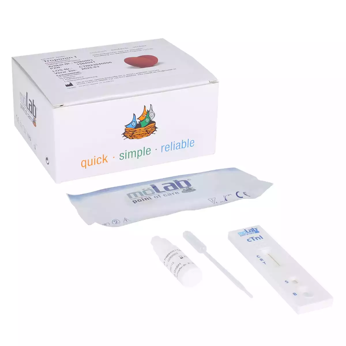  Test de troponine I semi-quantitatif