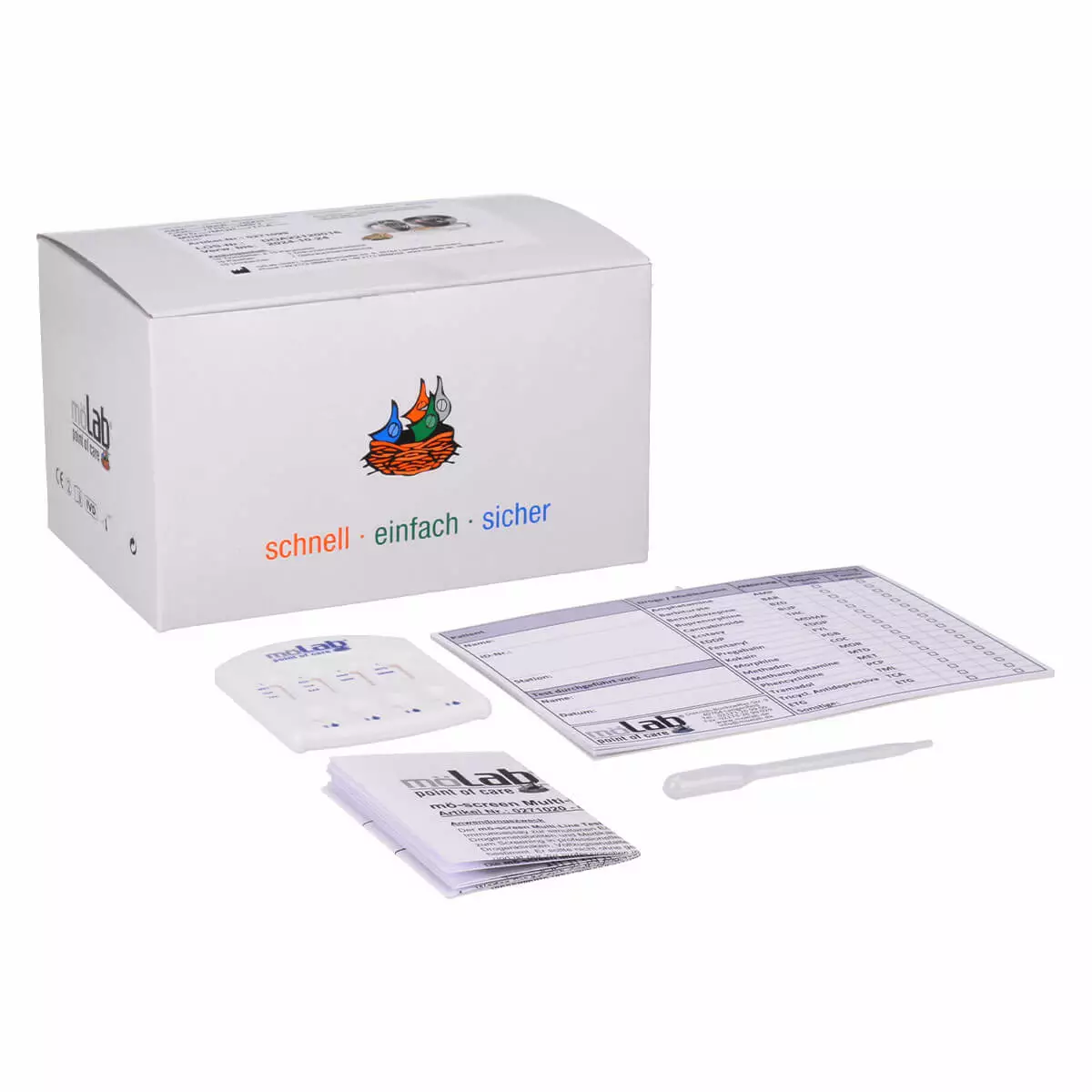  Test urinaire de dépistage anti-drogue Multi-Line